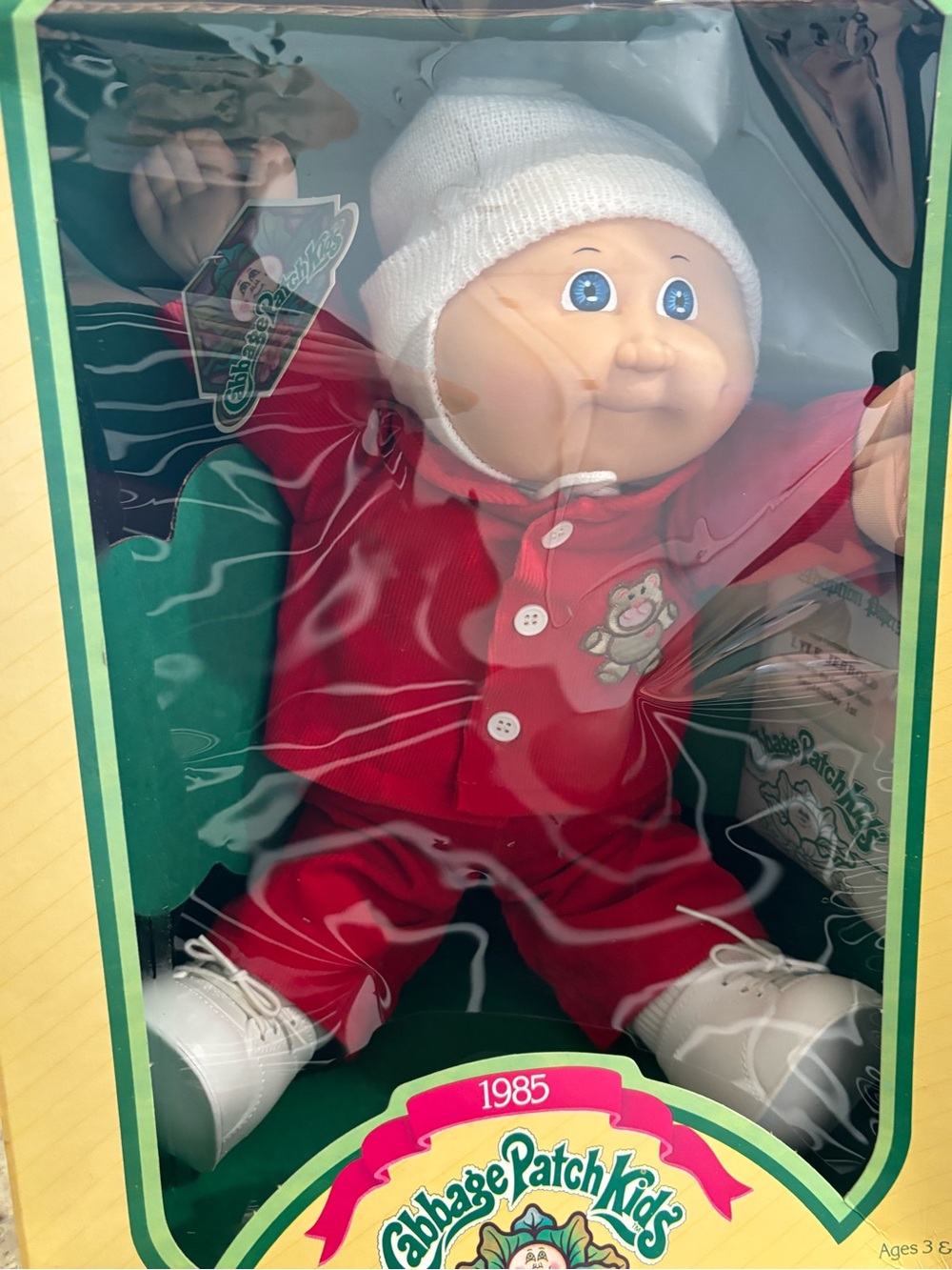 1985 Cabbage Patch Kids Lyle Jerrold Doll Original Box Birth Cert Adoption Paper